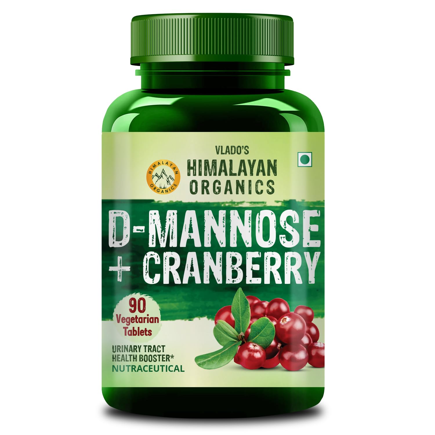 Himalayan Organics D-Mannose + Cranberry 60 Veg Capsules 60 – Ayurvedic Herb