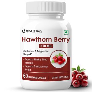 Biotrex Hawthorn Berry 510mg Capsules 60 – Ayurvedic Herb
