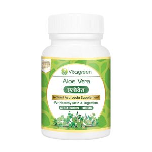 VitaGreen Aloe Vera 500mg Capsules – Aloe barbadensis
