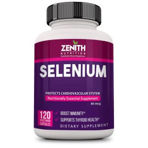 Zenith Nutrition Selenium 40mcg Capsules 120 – Vegetarian Mineral