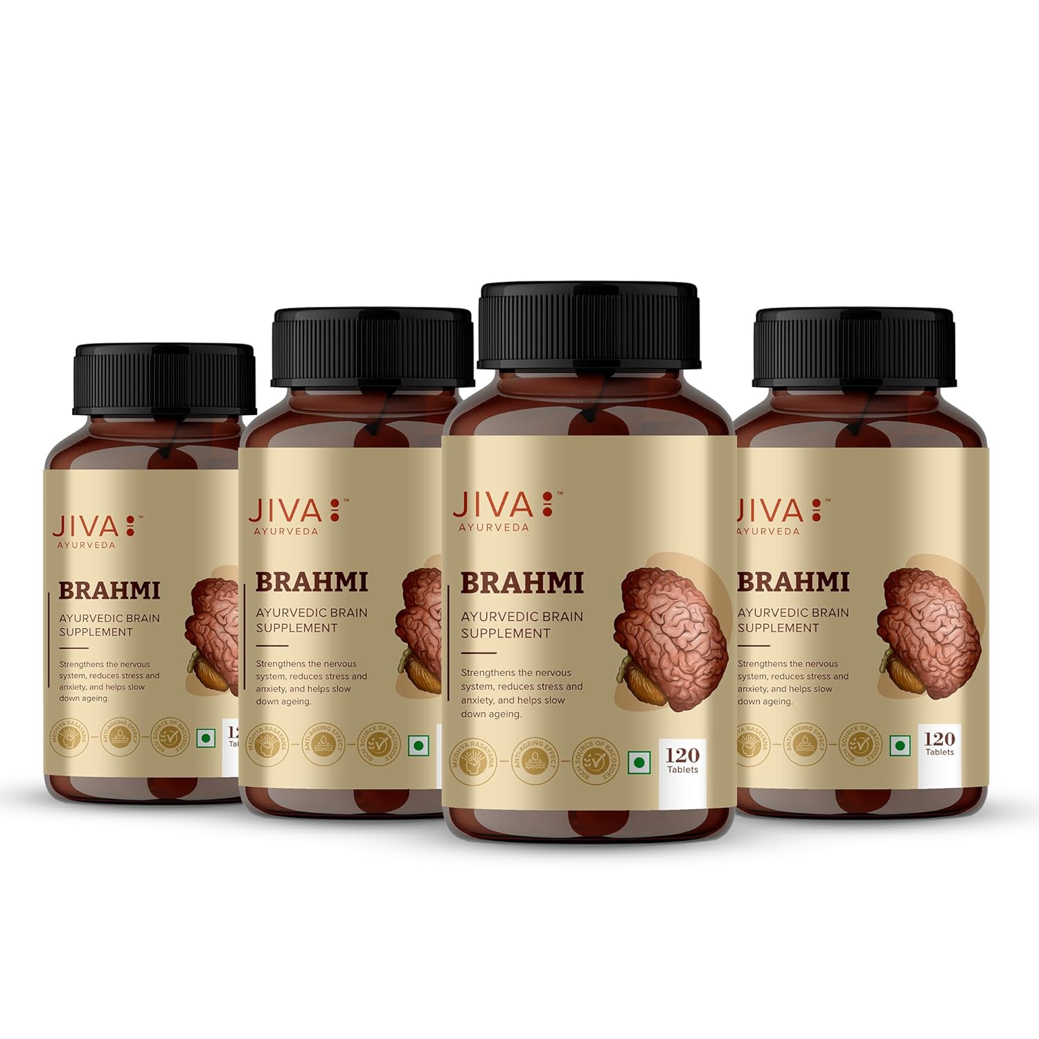 Jiva Brahmi 500mg Tablets 120 – Bacopa monnieri