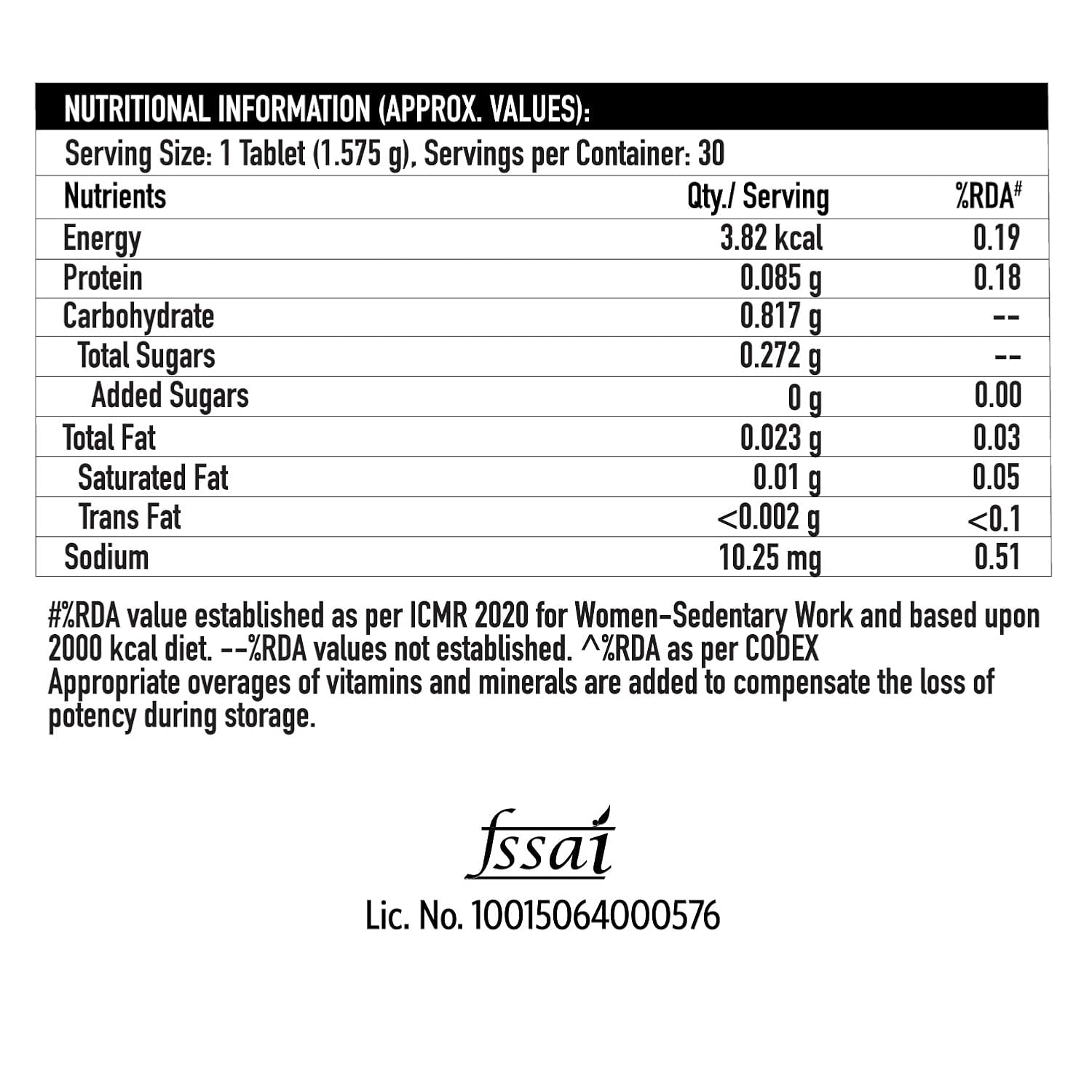 TrueBasics Advanced Multivitamin for Women Tablets – Vitamin Supplement