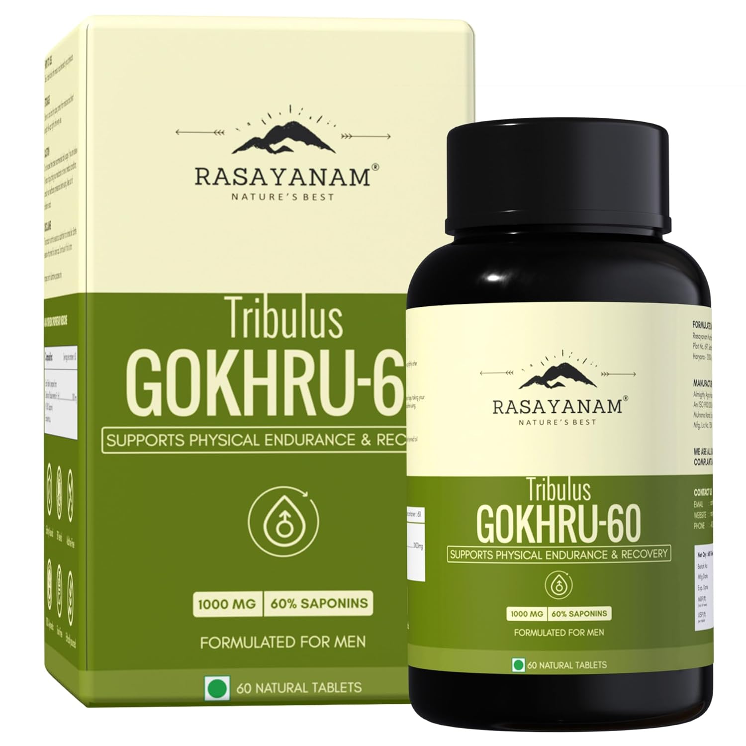 Rasayanam Gokshura 1000mg Tablets 60 – Tribulus terrestris