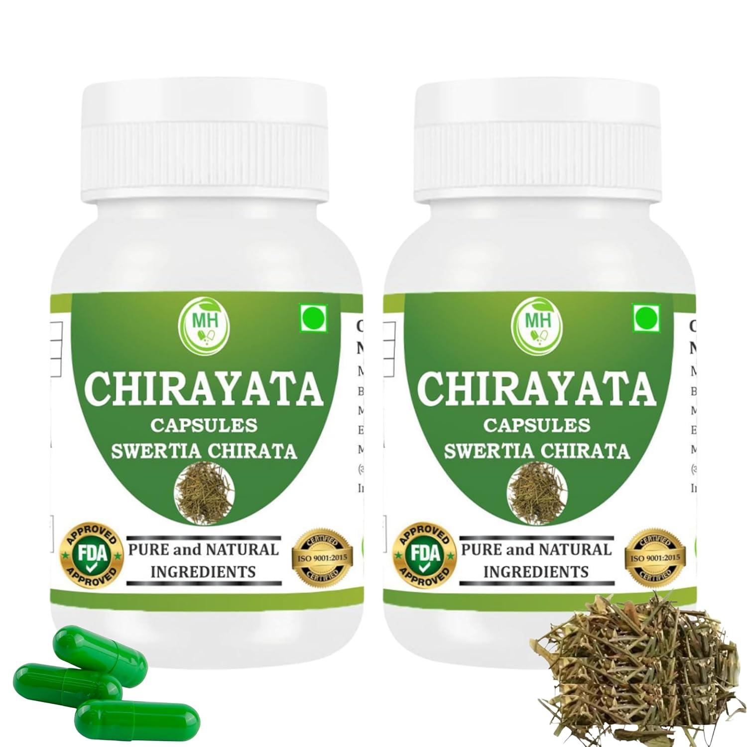 Morsan Chirata 500mg Capsules 60 – Swertia chirata