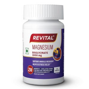 Revital Magnesium Bisglycinate 440mg Tablets 60 – Vegetarian Mineral