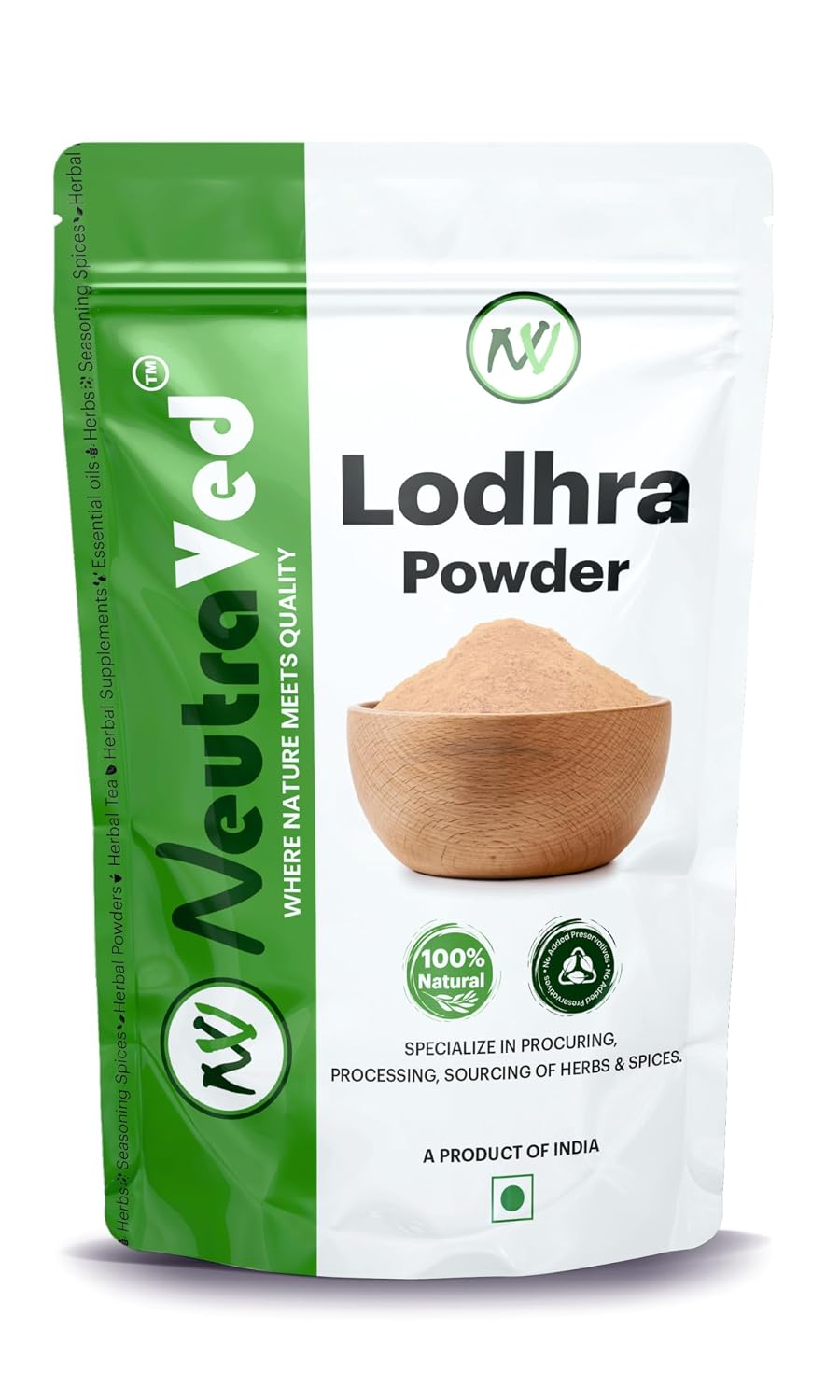 NeutraVed Lodhra Powder 100g – Symplocos racemosa