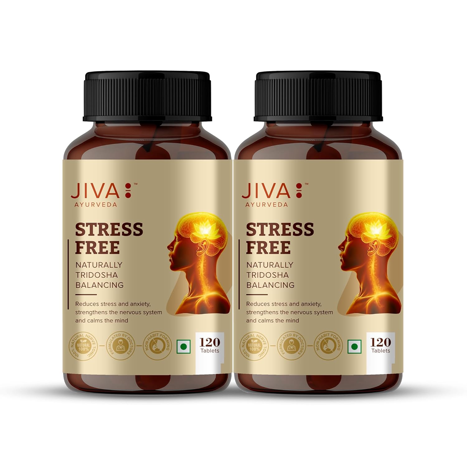 Jiva Ashwagandha & Brahmi Tablets 120 – Withania somnifera