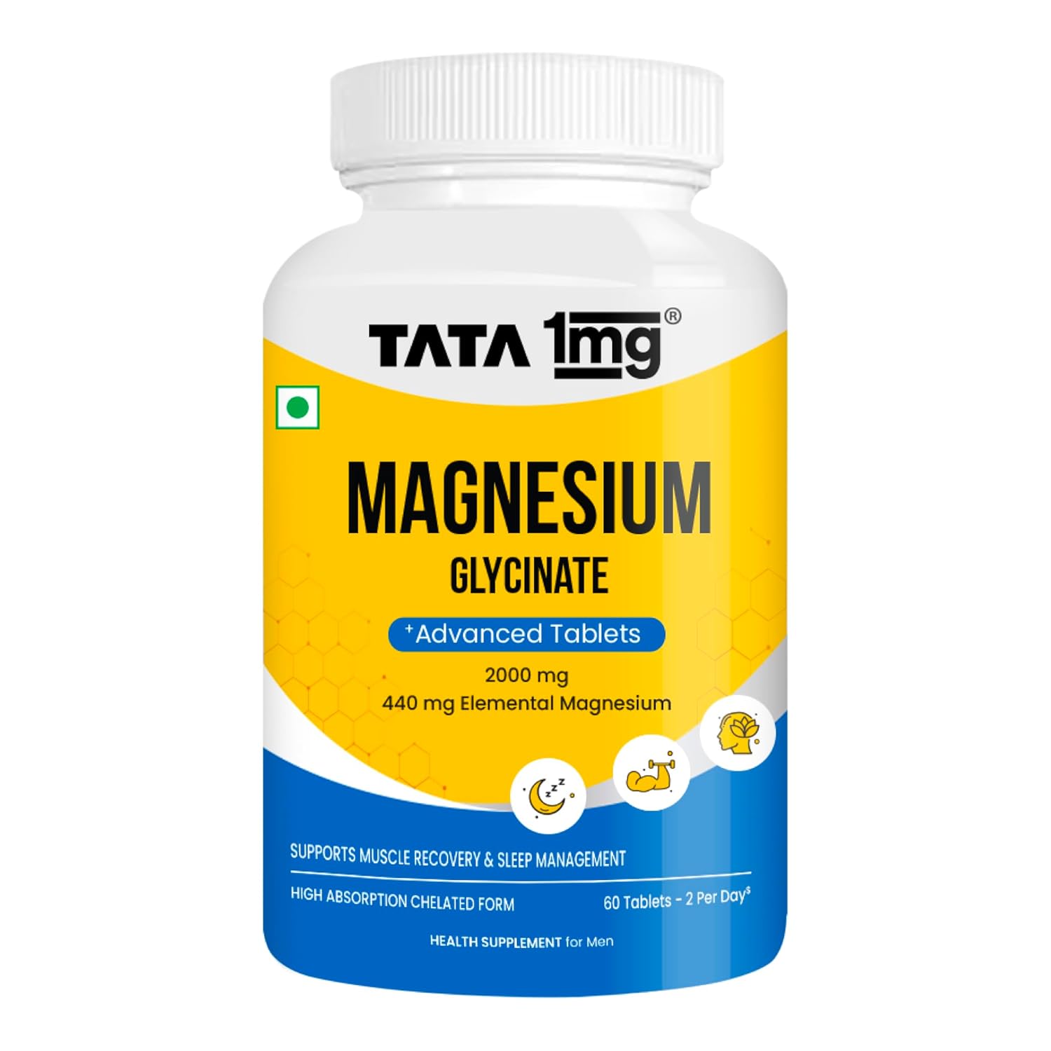 Tata 1mg Magnesium Glycinate Tablets – Vegetarian Mineral