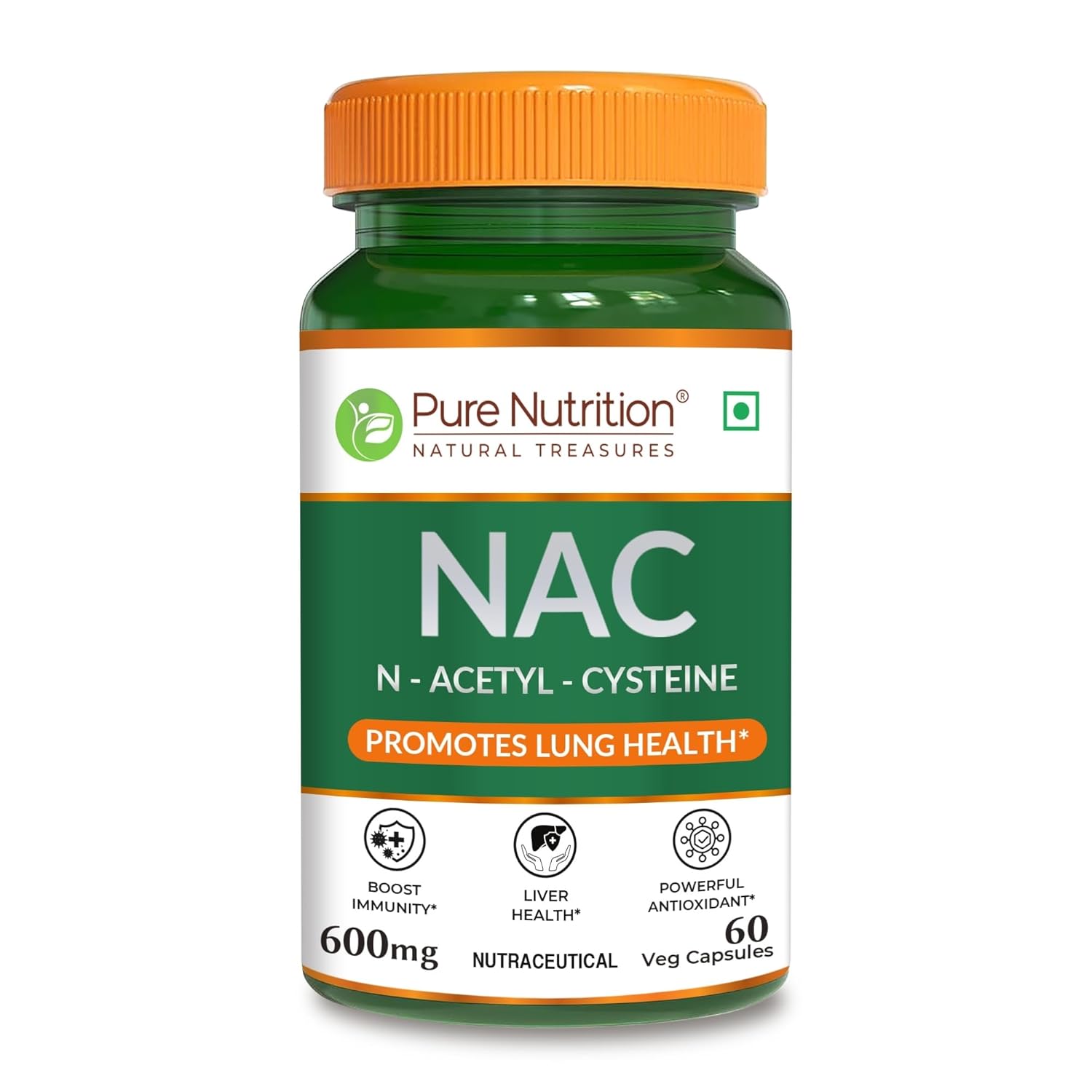 Pure Nutrition NAC 600mg Capsules 60 – Ayurvedic Herb
