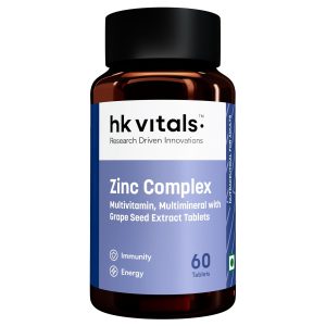 HK Vitals Zinc with Vitamin C and Vitamin D — Tablets 60 – Vitamin Supplement