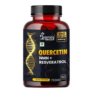 Humming Herbs Quercetin, NMN & Resveratrol Complex Capsules 90 – Ayurvedic Herb