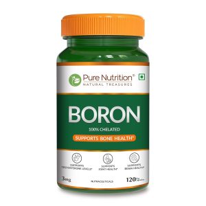 Pure Nutrition Boron 3mg 120 Capsules – Vegetarian Trace Mineral