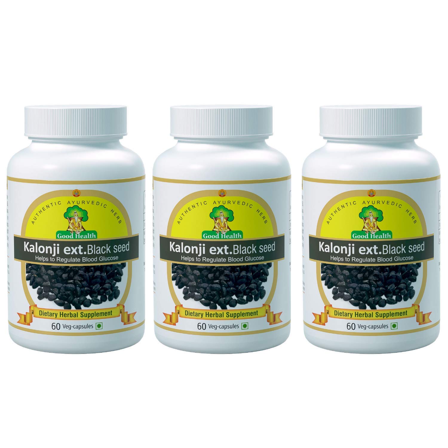 Sushrut Kalonji (Black Seed) Capsules 500mg 60 – Nigella sativa