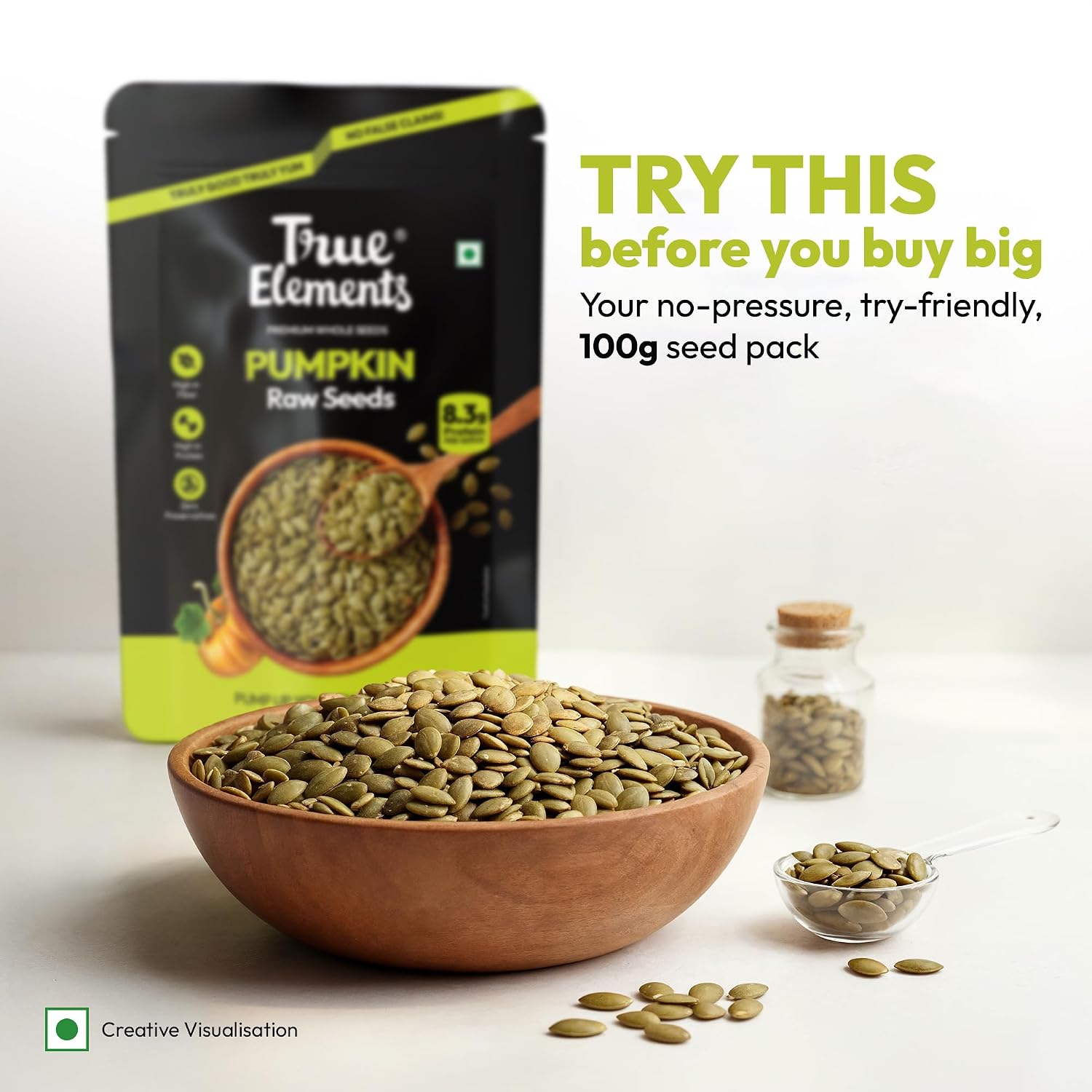 True Elements Raw Sunflower Seeds 1kg – Helianthus annuus