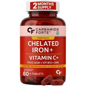 Carbamide Forte Chelated Iron for Women and Men Tablets 90 – Vegetarian Mineral