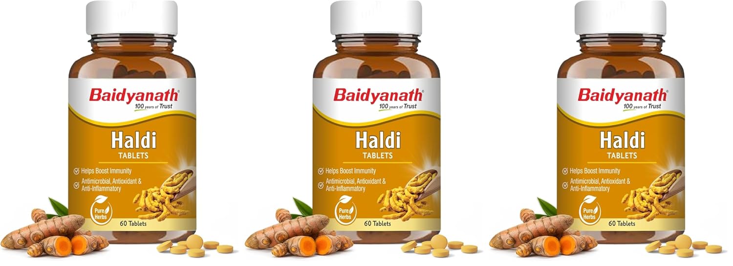 Baidyanath Haldi Tablets 60 – Curcuma longa
