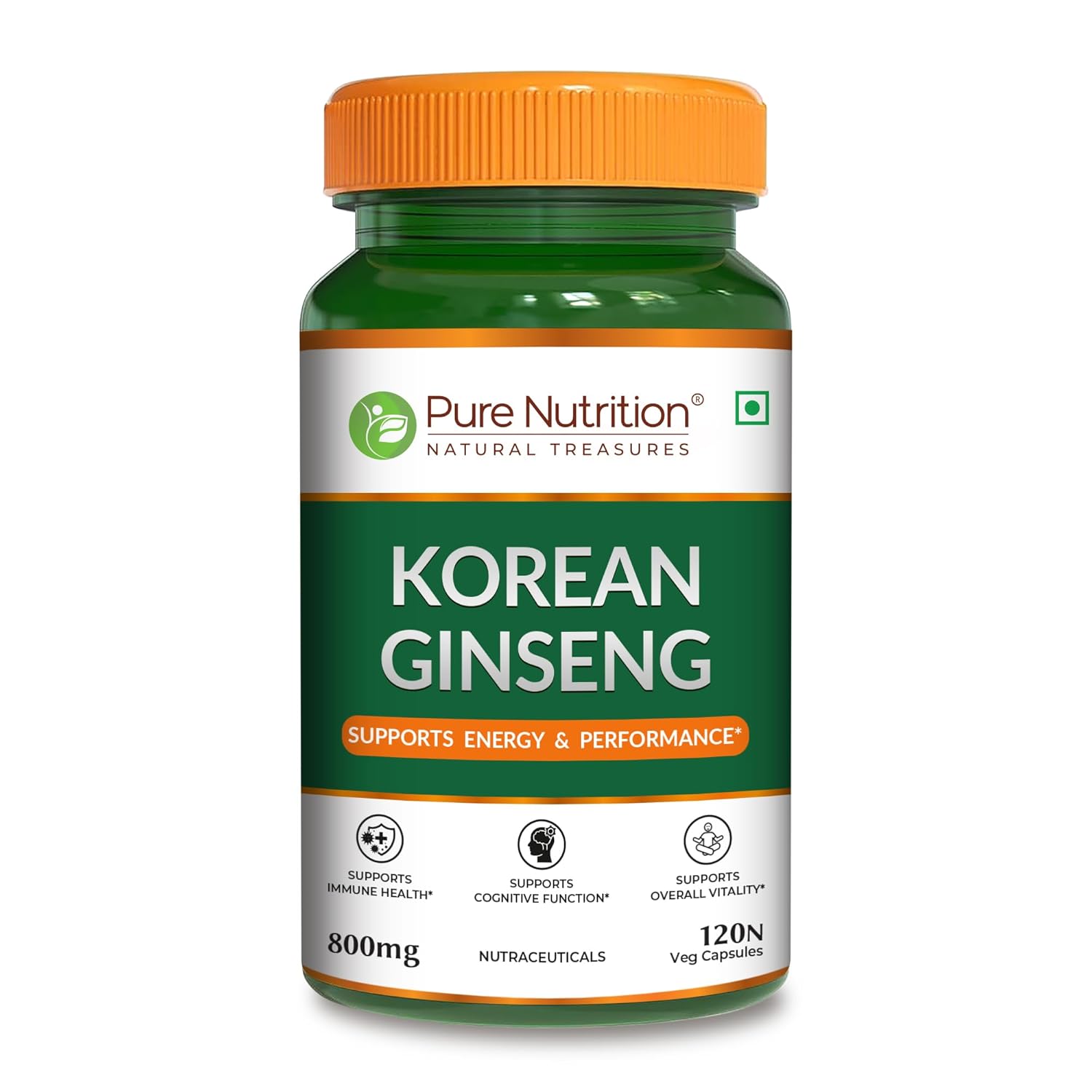 Pure Nutrition Korean Red Ginseng Capsules – Panax ginseng
