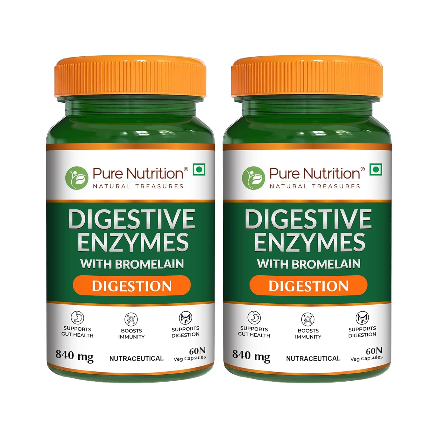Pure Nutrition Digestive Enzymes with Bromelain Tablets – Ayurvedic Herb
