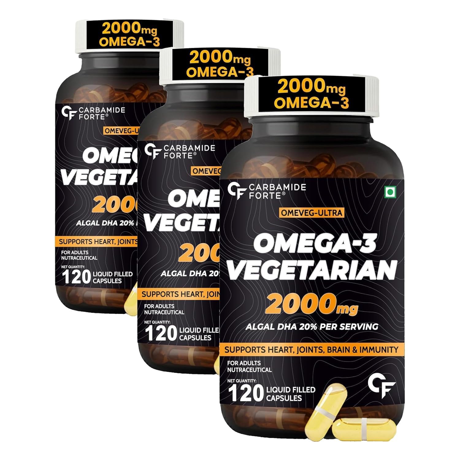 Carbamide Forte Omega-3 Algae 2000mg Capsules 60 – Ayurvedic Herb