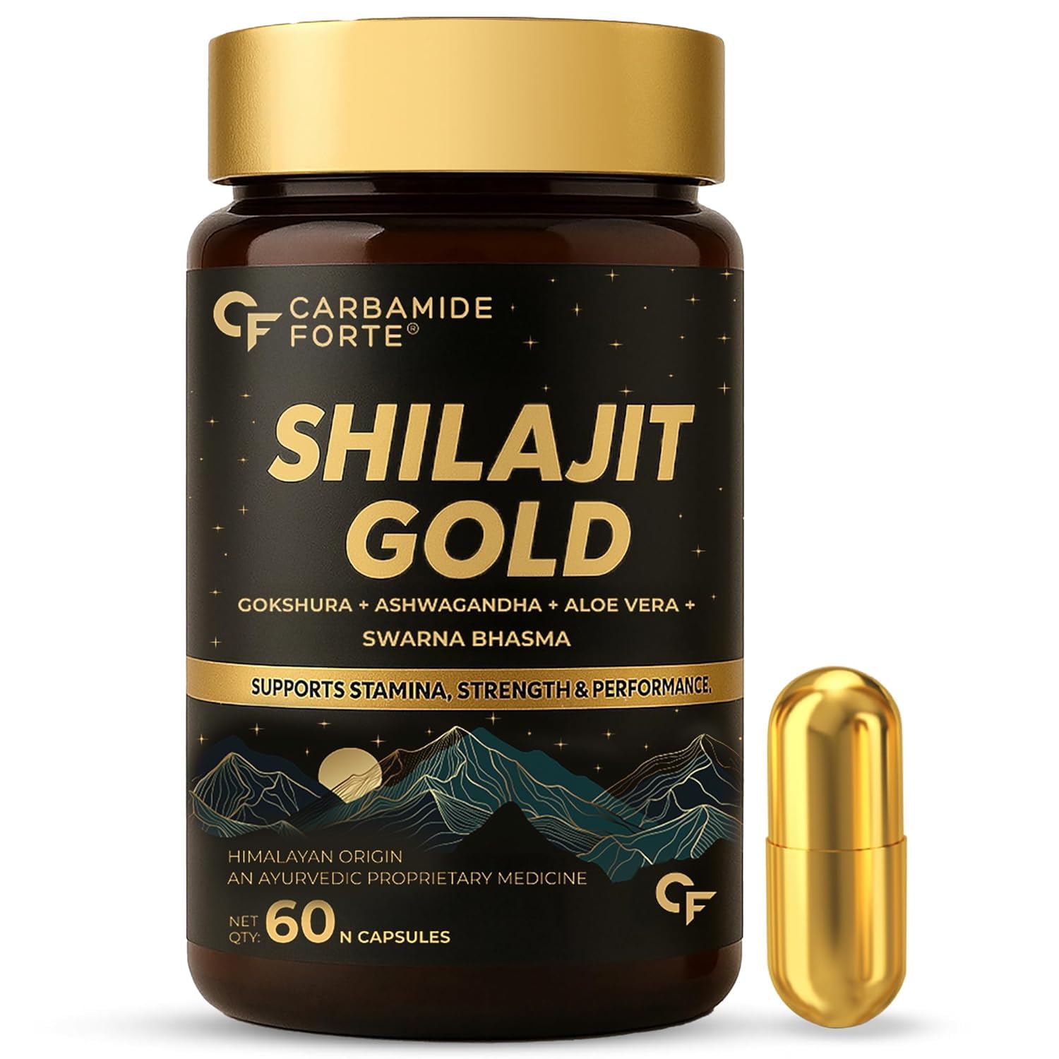 Carbamide Forte Shilajit Gold Capsules 60 – Ayurvedic Herb