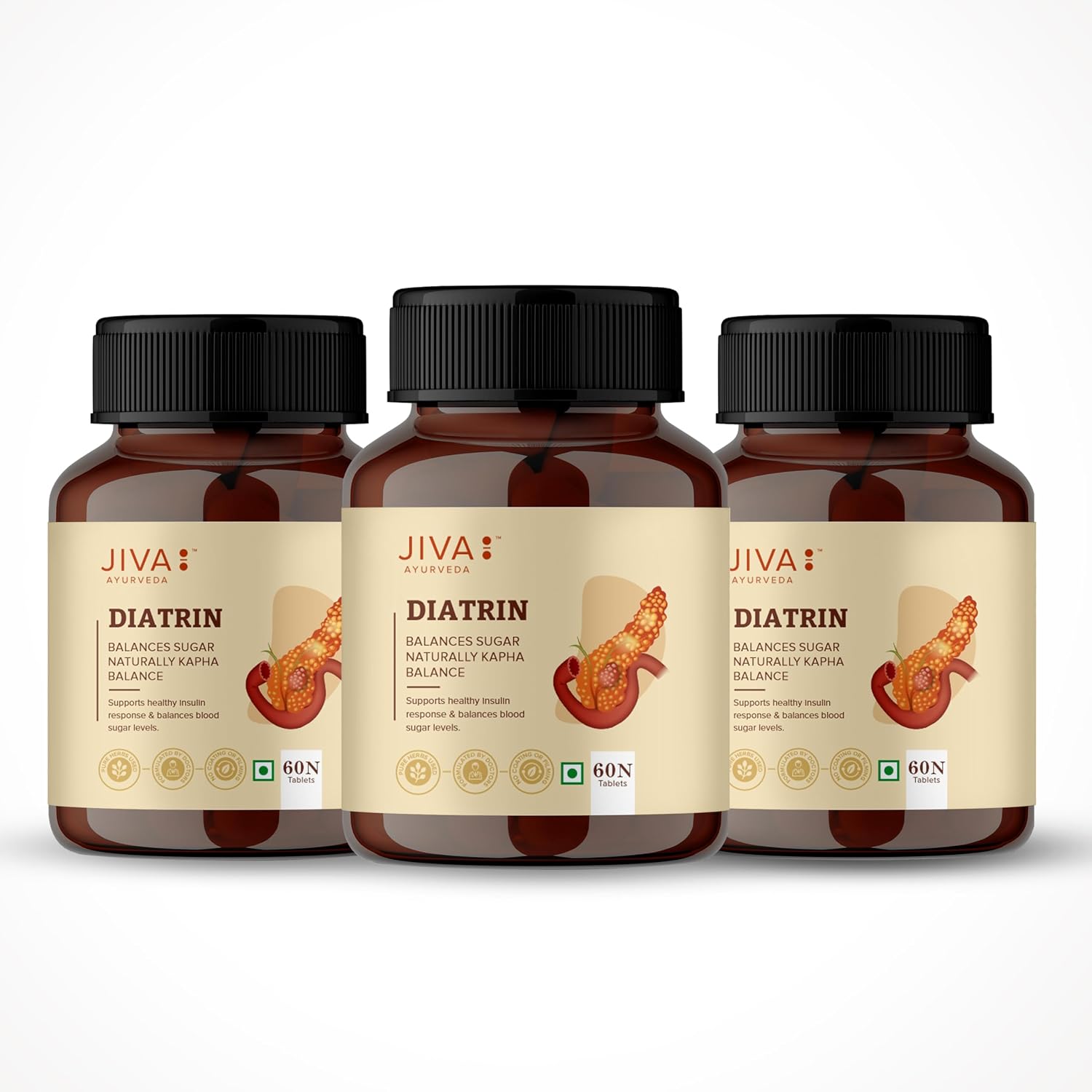 Jiva Diatrin Tablets 120 – Ayurvedic Herb