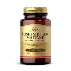 Solgar Reishi Shiitake Maitake Mushroom Extract Capsules 50 – Herbal Extract