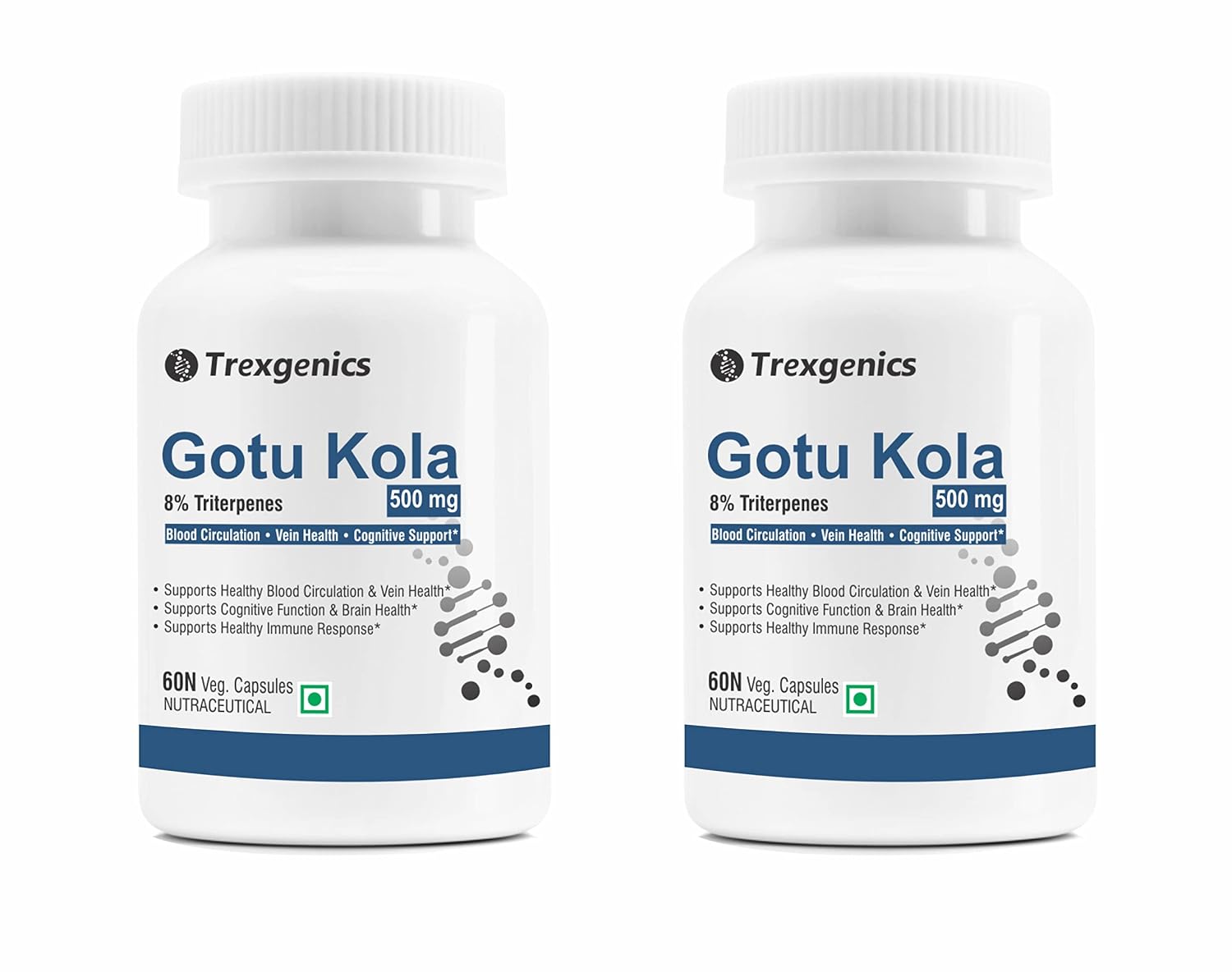 Trexgenics Gotu Kola 8% Triterpenes Capsules – Centella asiatica