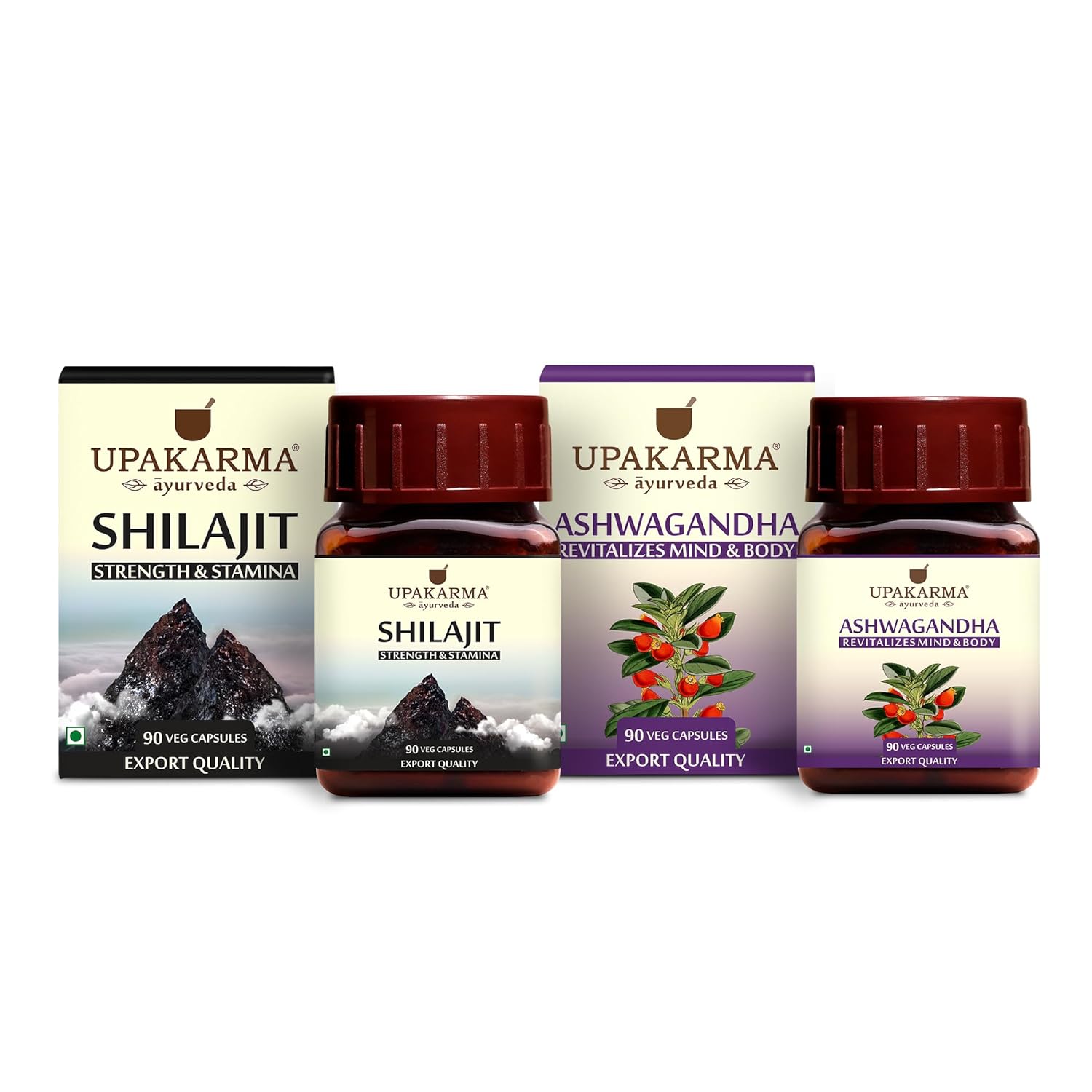 Upakarma Pure Shilajit Extract Capsules 90 – Herbal Extract
