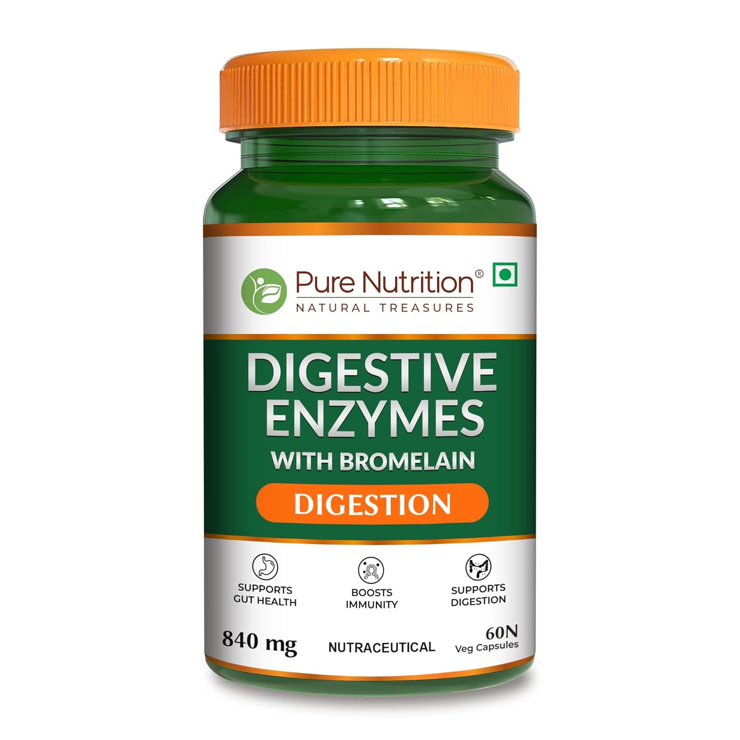 Pure Nutrition Digestive Enzymes with Bromelain Tablets – Ayurvedic Herb