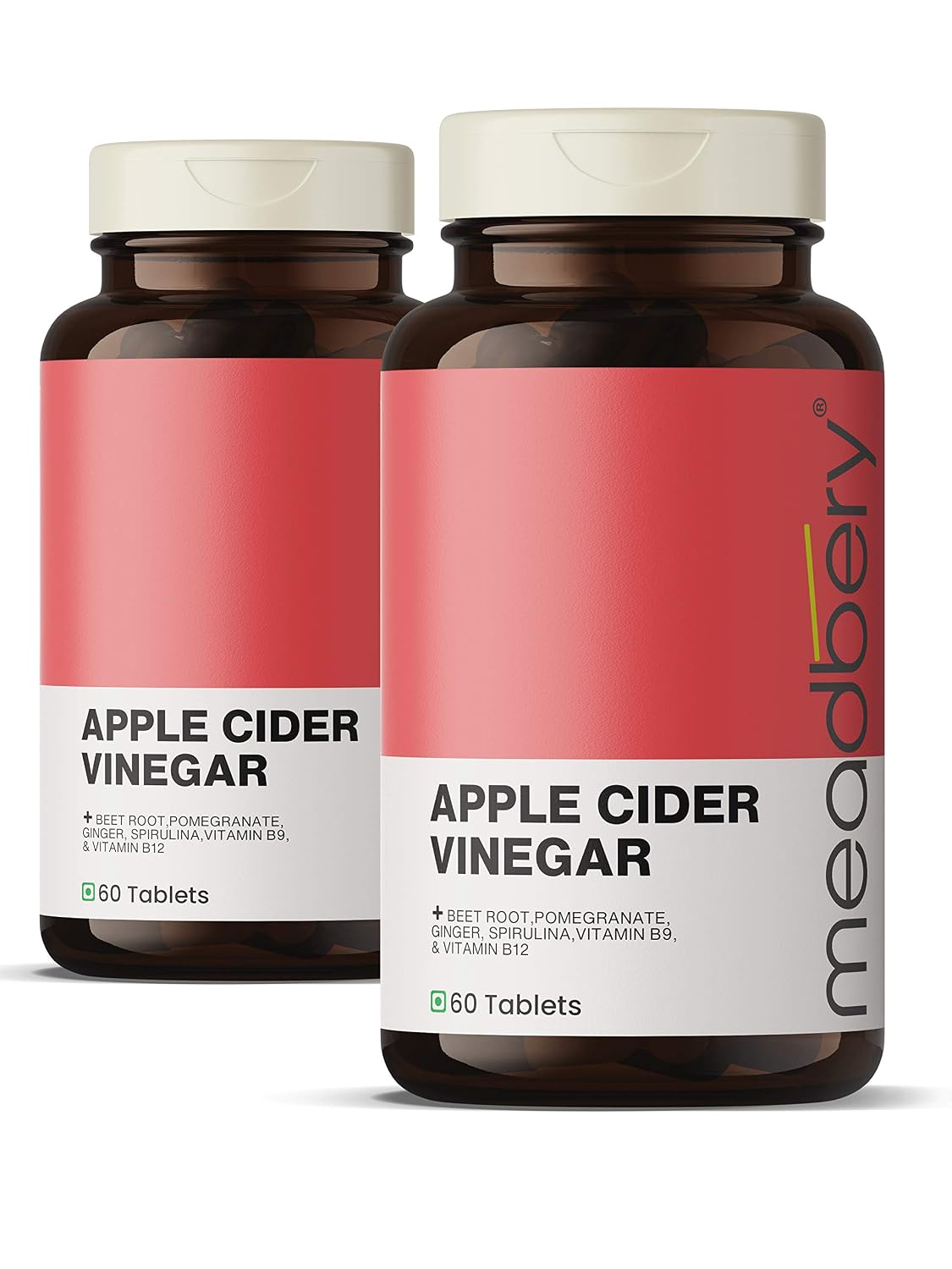 Meadbery Apple Cider Vinegar Tablets with Pomegranate 500mg Tablets 60 – Ayurvedic Herb