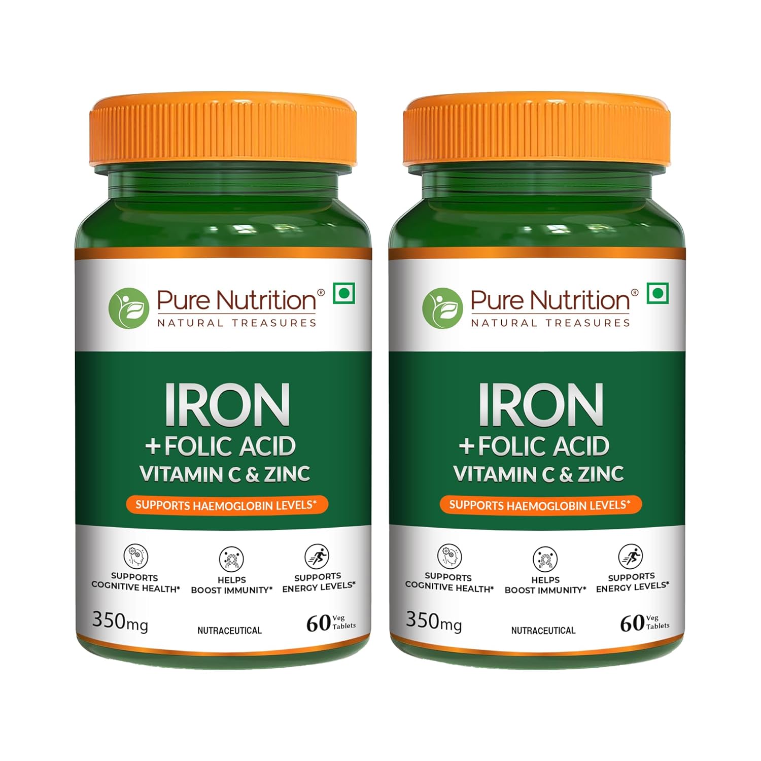Pure Nutrition Chelated Iron Capsules – Vegetarian Mineral