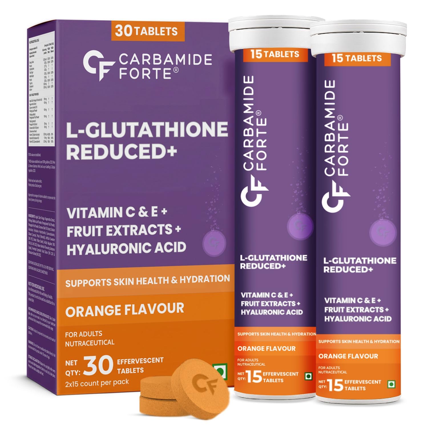 Carbamide Forte Glutathione Effervescent with Vitamin C Tablets – Vitamin Supplement