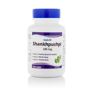 Healthvit Shankhpushpi 240mg Capsules 60 – Convolvulus pluricaulis