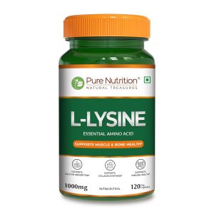 Pure Nutrition L-Lysine 1000mg Capsules 120 – Amino Acid