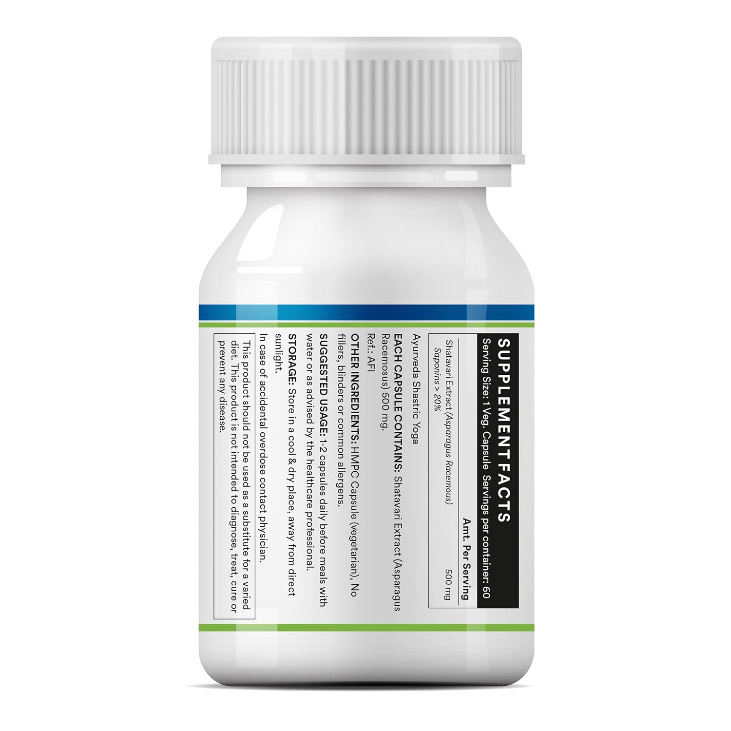 InLife Shatavari Extract 500mg Capsules 60 – Asparagus Racemosus