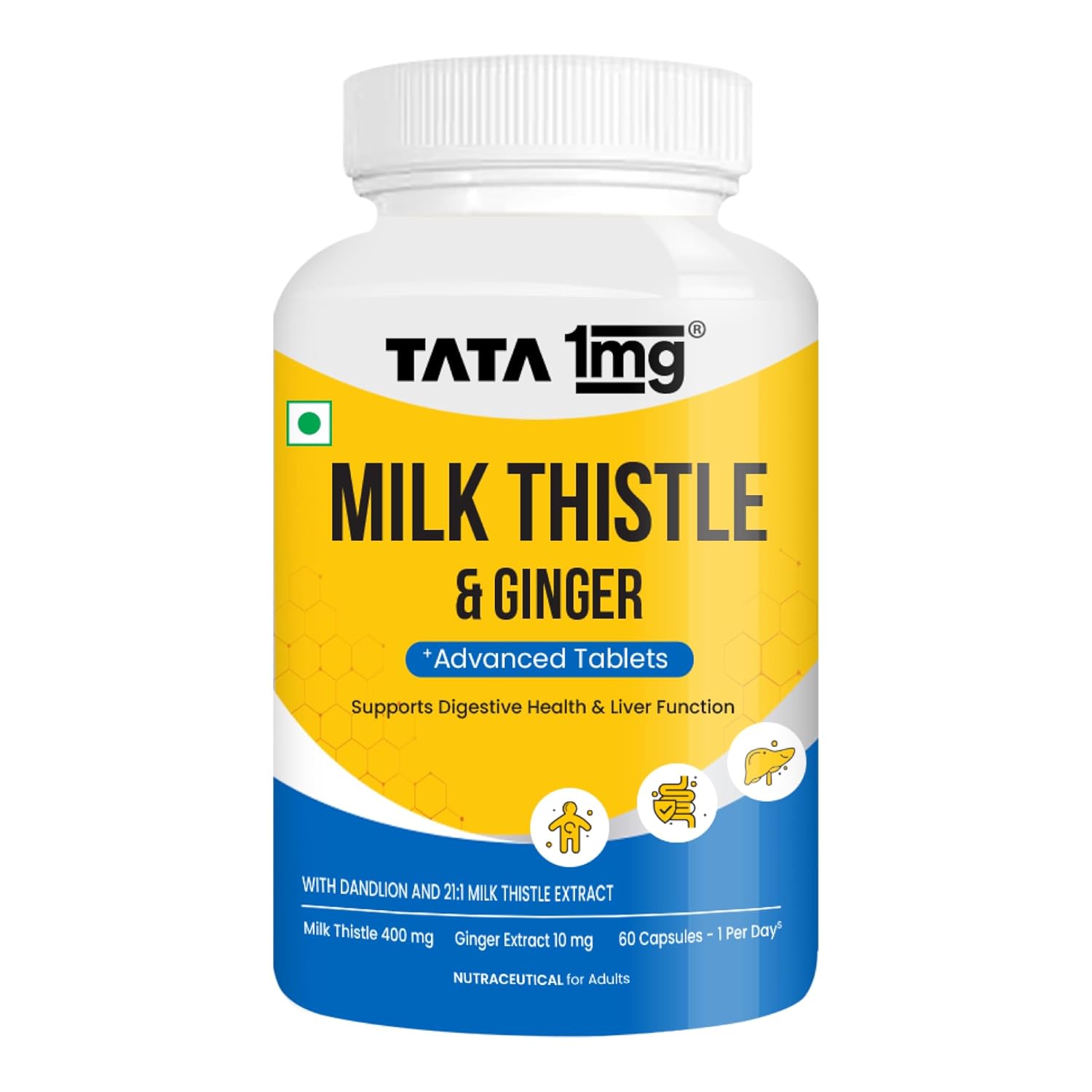 Tata 1mg Milk Thistle 70% Silymarin Capsules 60 – Silybum marianum