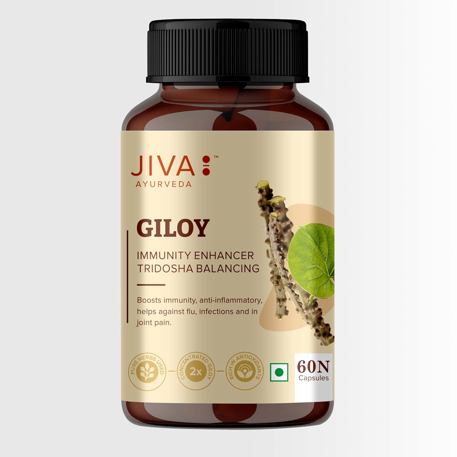 Jiva Giloy Capsules 60 – Tinospora cordifolia