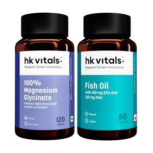 HK Vitals 100% Magnesium Glycinate 1880mg Tablets 120 – Vegetarian Mineral