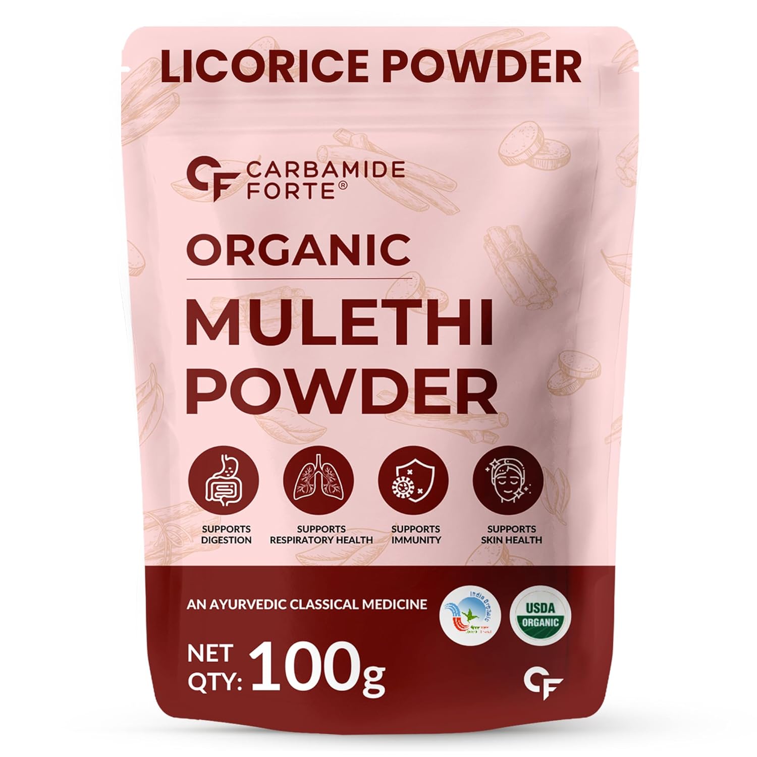 Carbamide Forte Licorice Powder 100g – Glycyrrhiza glabra