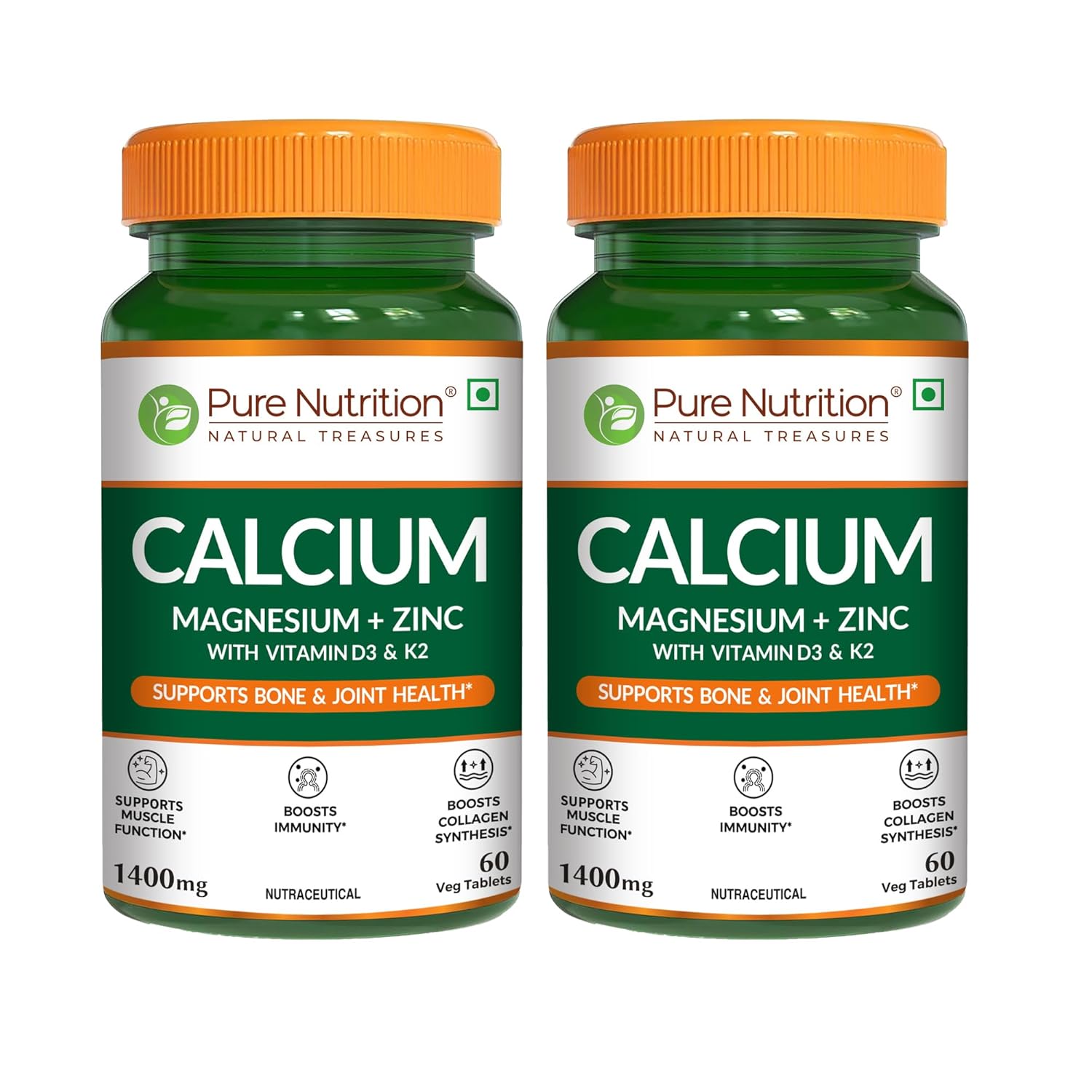 Pure Nutrition Calcium Citrate + Vitamin D3 & K2 Tablets 60 – Vitamin Supplement