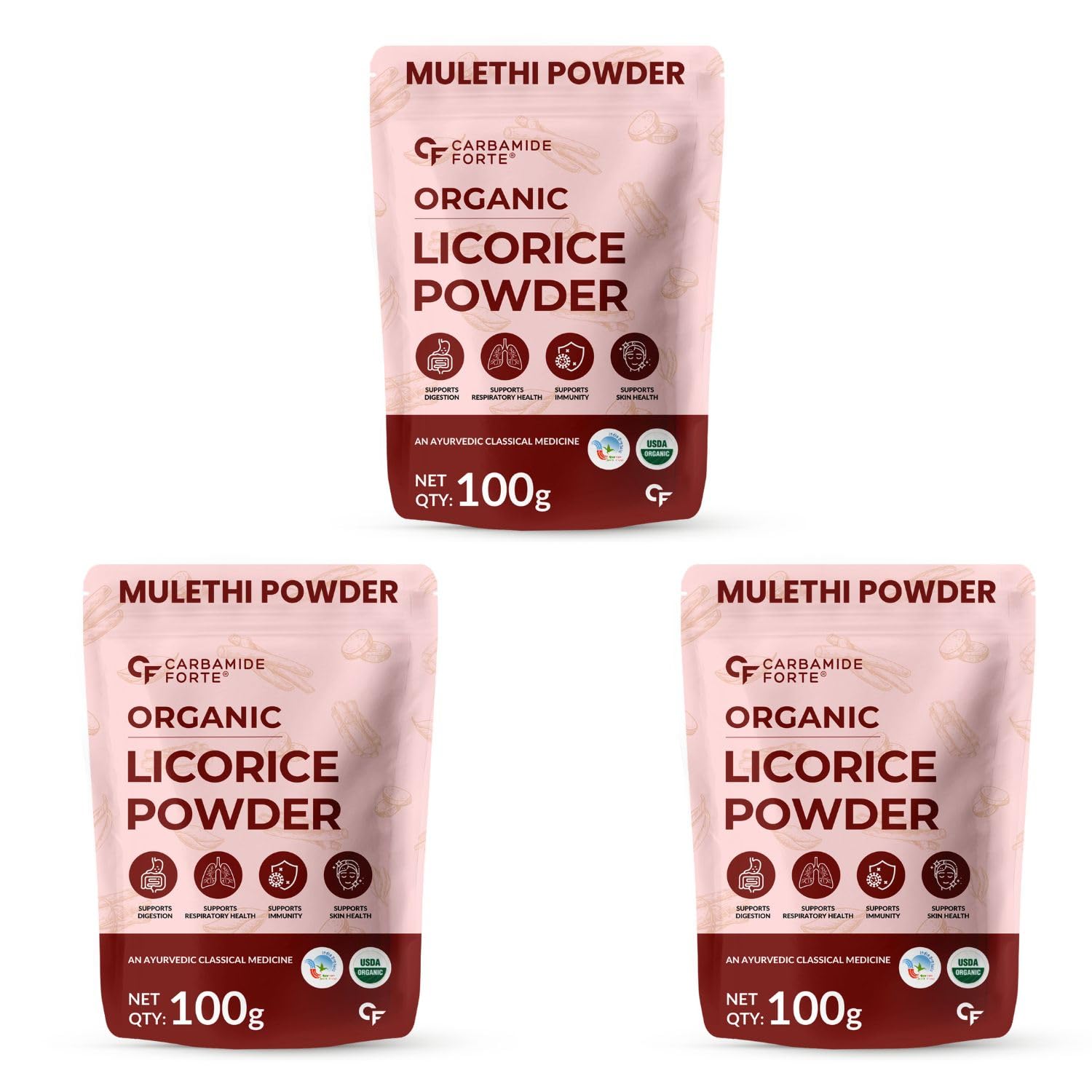Carbamide Forte Licorice Powder 100g – Glycyrrhiza glabra