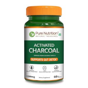 Pure Nutrition Activated Charcoal 1200mg Capsules 60 – Ayurvedic Herb