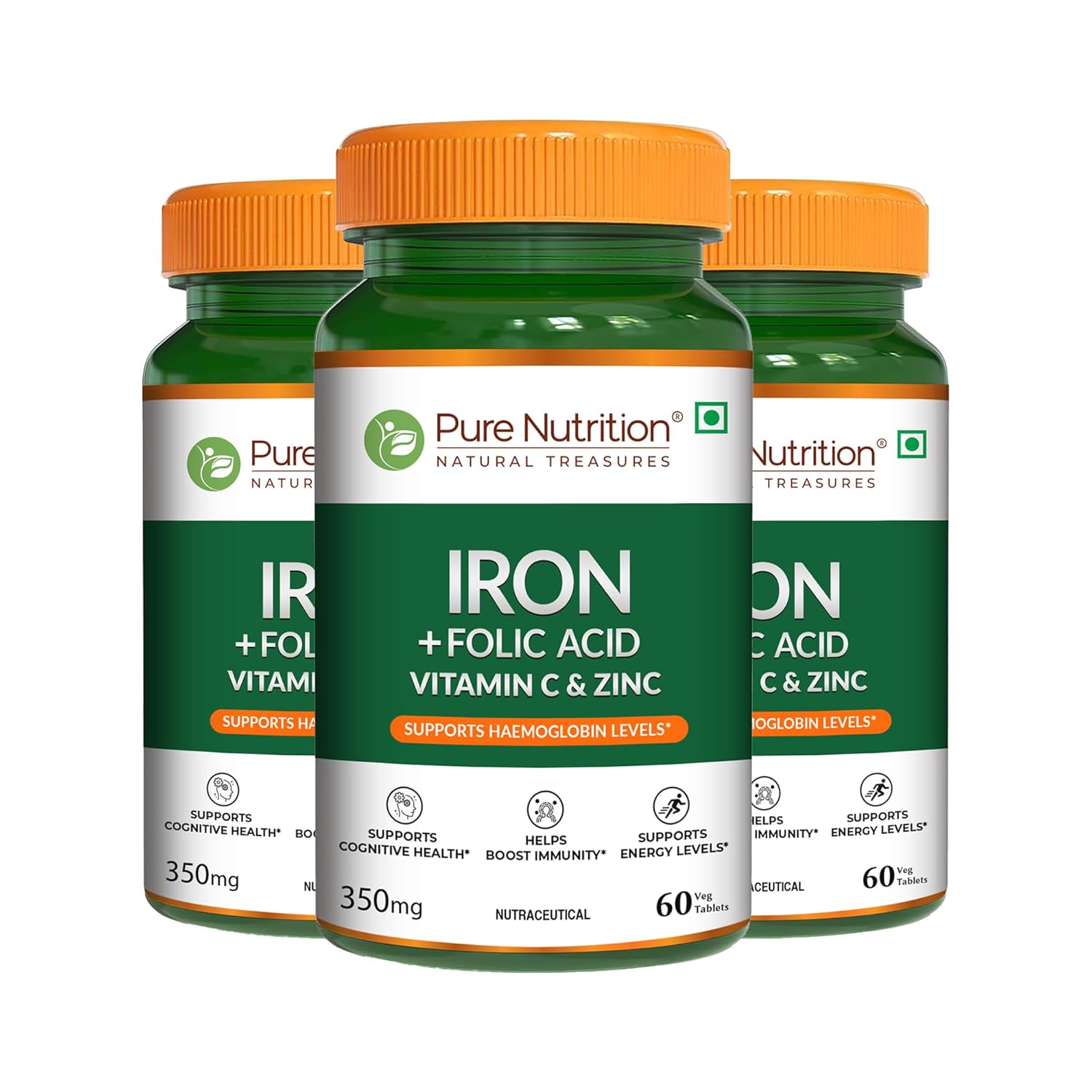 Pure Nutrition Chelated Iron Capsules – Vegetarian Mineral