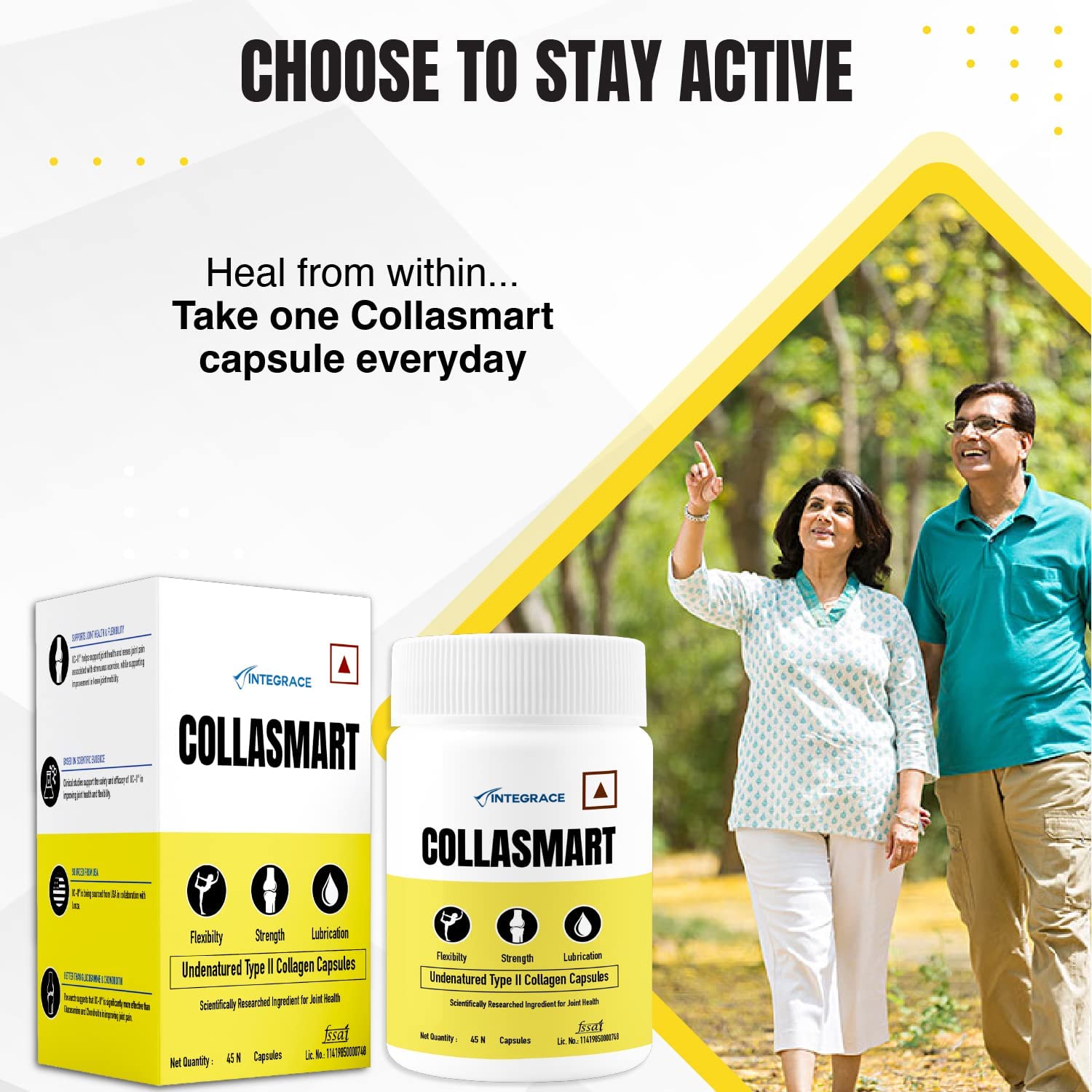 UC-II Undenatured Type II Collagen Capsules 90 – Ayurvedic Herb