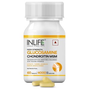 Glucosamine, Chondroitin & MSM with Collagen Type II & Hyaluronic Acid Tablets – Ayurvedic Herb