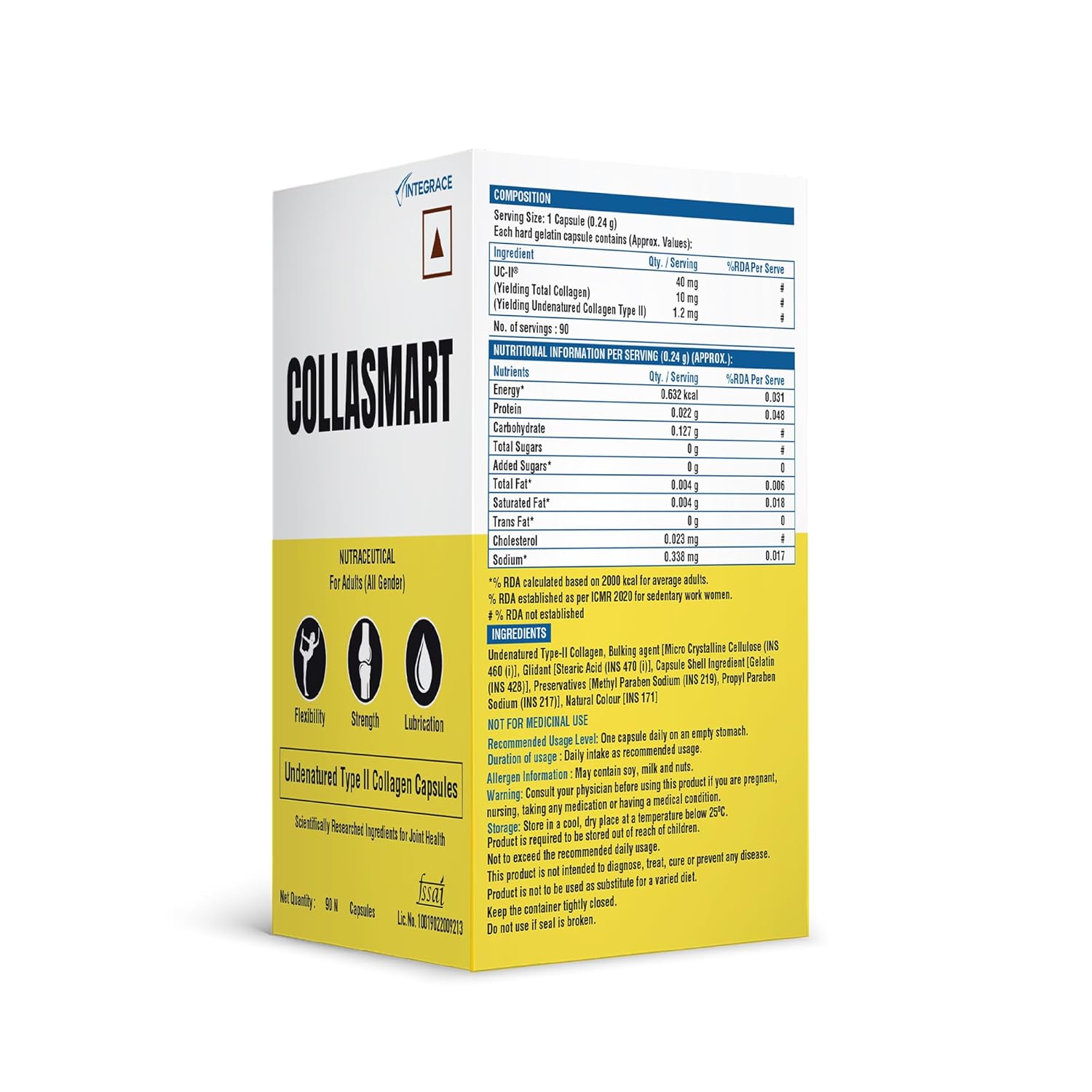 UC-II Undenatured Type II Collagen Capsules 90 – Ayurvedic Herb