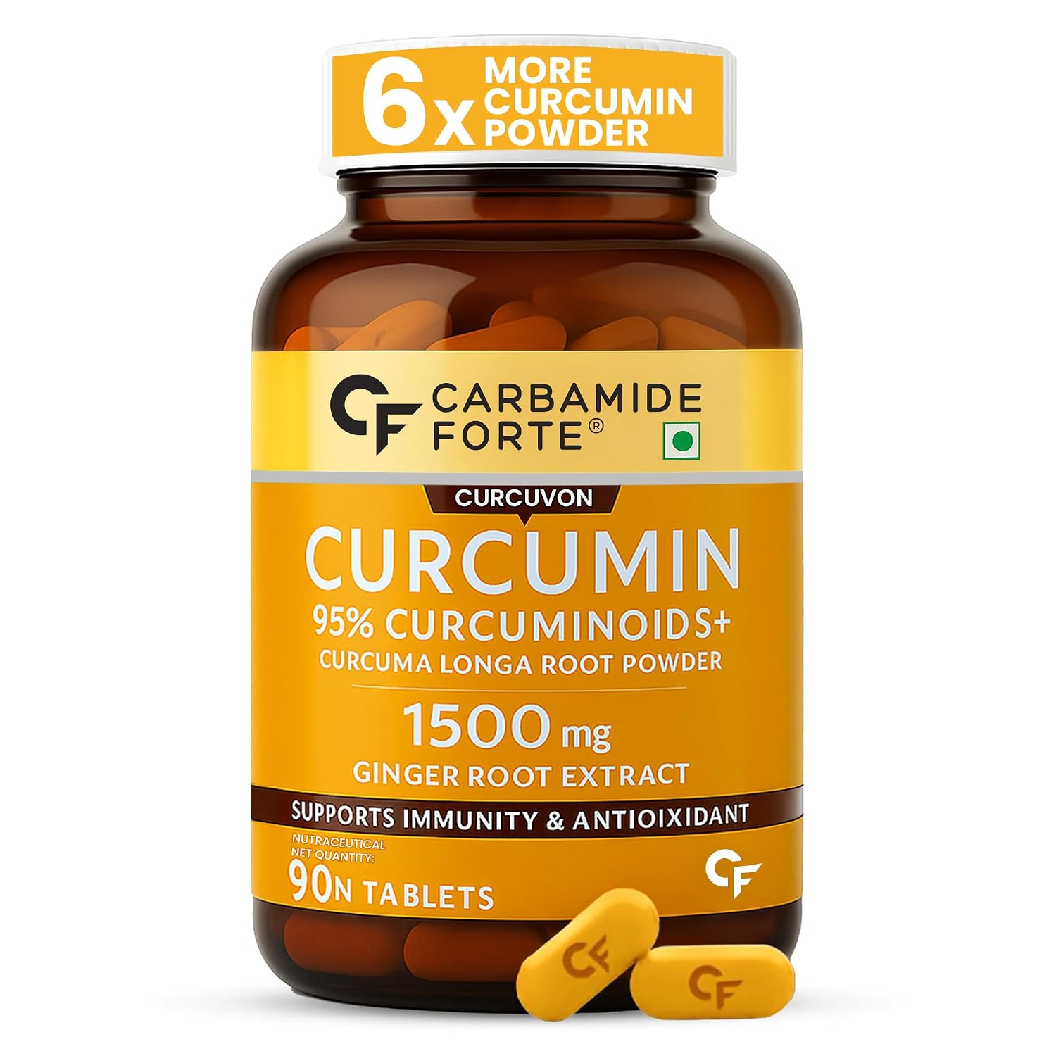Carbamide Forte Curcumin 95% with Piperine Tablets 60 – Curcuma longa