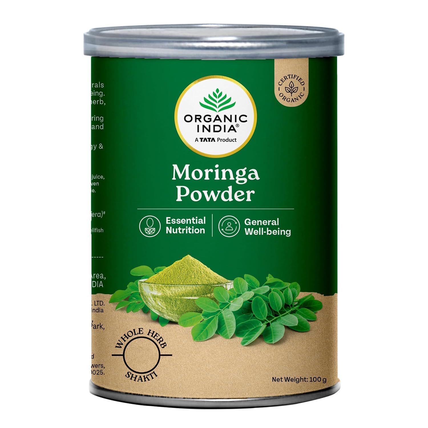 Organic India Moringa Powder 100g – Moringa oleifera