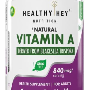HealthyHey Vitamin A from Beta Carotene Capsules 120 – Vitamin Supplement