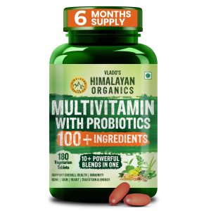 Himalayan Organics Multivitamin with Probiotics Tablets 180 – Vitamin Supplement